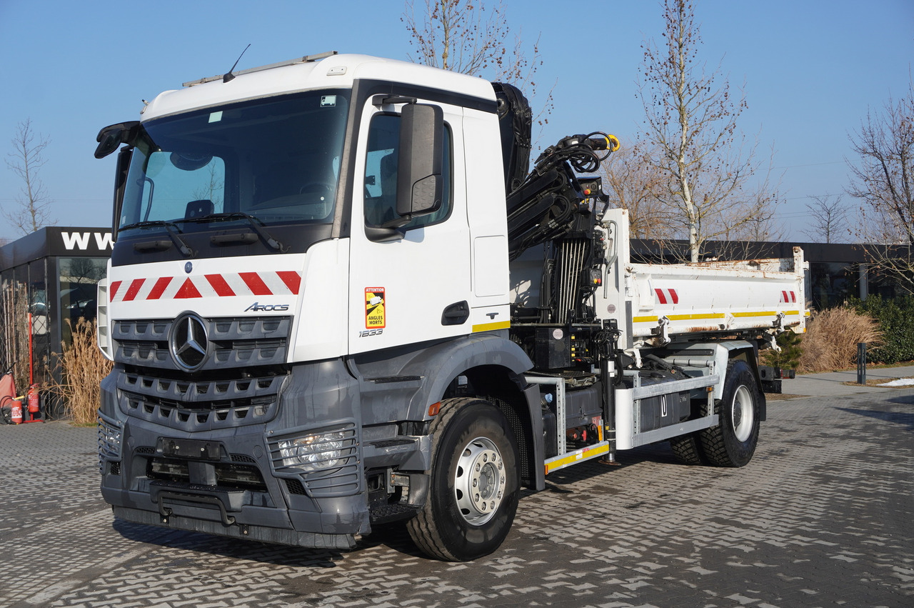 MERCEDES-BENZ Arocs 1833 / 87,000 km!!! / Hds HIAB X-DUO 128 B-2 / three-sided tipper - شاحنات مسطحة, شاحنة كرين: صور 3 MERCEDES-BENZ Arocs 1833 / 87,000 km!!! / Hds HIAB X-DUO 128 B-2 / three-sided tipper - شاحنات مسطحة, شاحنة كرين: صور 3