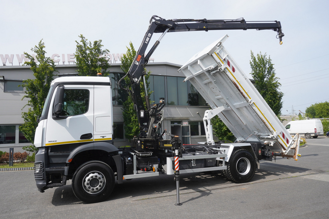 MERCEDES-BENZ Arocs 1833 / 87,000 km!!! / Hds HIAB X-DUO 128 B-2 / three-sided tipper - شاحنات مسطحة, شاحنة كرين: صور 4 MERCEDES-BENZ Arocs 1833 / 87,000 km!!! / Hds HIAB X-DUO 128 B-2 / three-sided tipper - شاحنات مسطحة, شاحنة كرين: صور 4