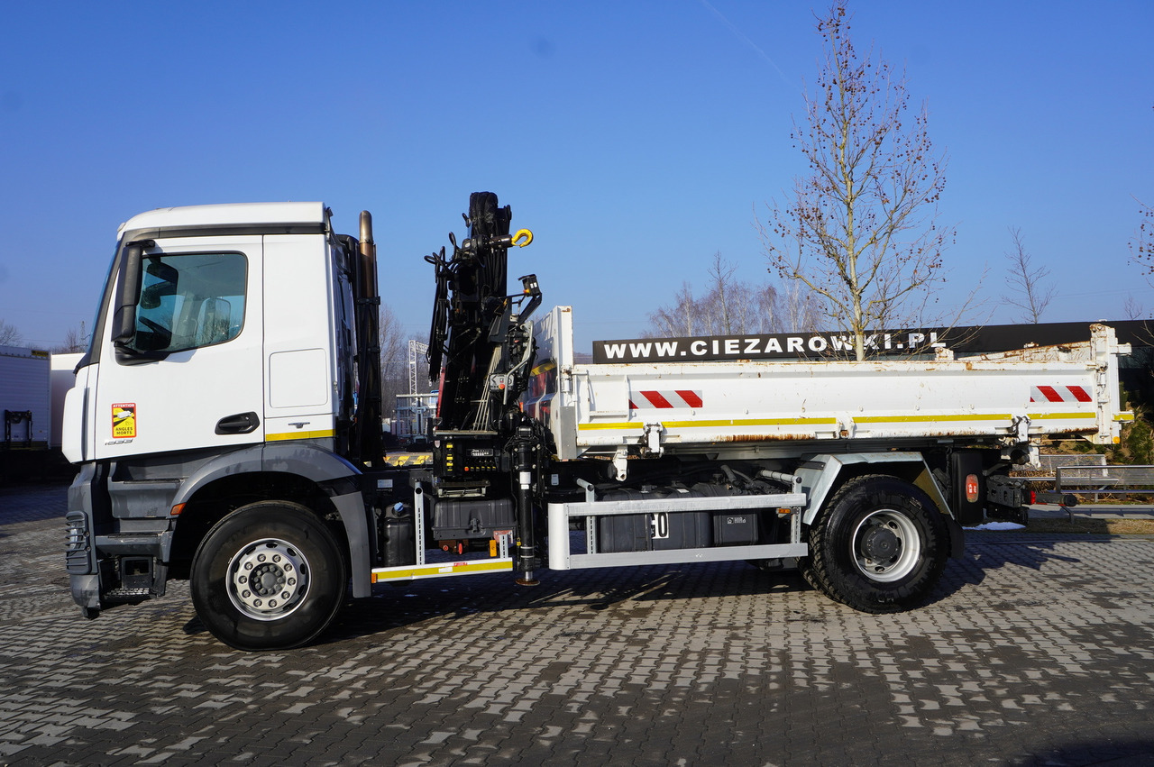 MERCEDES-BENZ Arocs 1833 / 87,000 km!!! / Hds HIAB X-DUO 128 B-2 / three-sided tipper - شاحنات مسطحة, شاحنة كرين: صور 4 MERCEDES-BENZ Arocs 1833 / 87,000 km!!! / Hds HIAB X-DUO 128 B-2 / three-sided tipper - شاحنات مسطحة, شاحنة كرين: صور 4