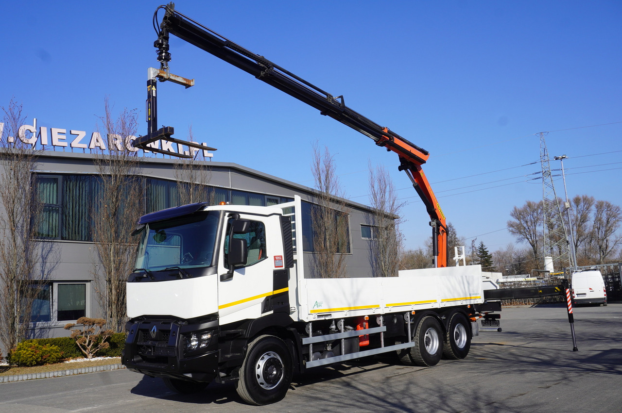 RENAULT C380 / 6x4 / HDS Palfinger PK 18002-EH 6000 kg - شاحنات مسطحة, شاحنة كرين: صور 1 RENAULT C380 / 6x4 / HDS Palfinger PK 18002-EH 6000 kg - شاحنات مسطحة, شاحنة كرين: صور 1