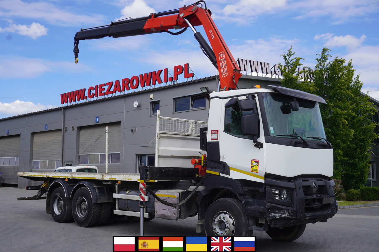 RENAULT K380 6x4 / FASSI F175 crane 7.85 t / 120 thousand km! - شاحنات مسطحة, شاحنة كرين: صور 3 RENAULT K380 6x4 / FASSI F175 crane 7.85 t / 120 thousand km! - شاحنات مسطحة, شاحنة كرين: صور 3