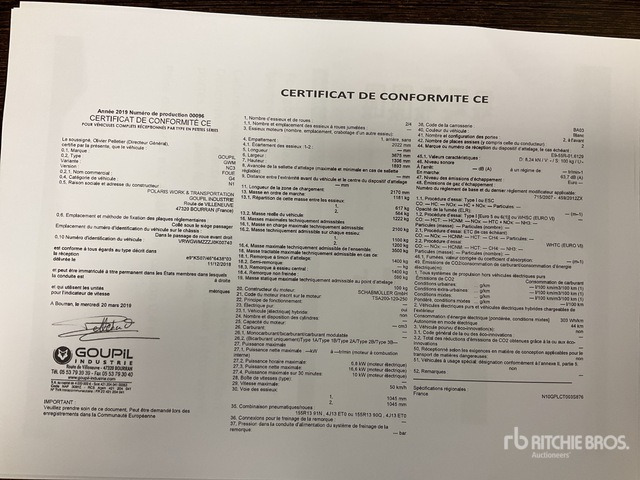 2019 Goupil G4M Electric Utility Vehicle - سيارة بلدية: صور 2 2019 Goupil G4M Electric Utility Vehicle - سيارة بلدية: صور 2