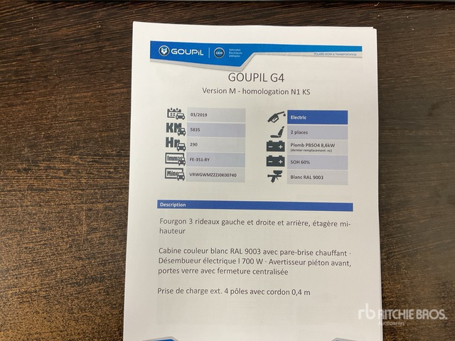 2019 Goupil G4M Electric Utility Vehicle - سيارة بلدية: صور 3 2019 Goupil G4M Electric Utility Vehicle - سيارة بلدية: صور 3