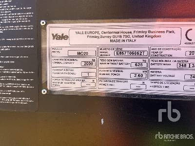 YALE MO20 - معدات الرفع منخفض المستوى: صور 5 YALE MO20 - معدات الرفع منخفض المستوى: صور 5