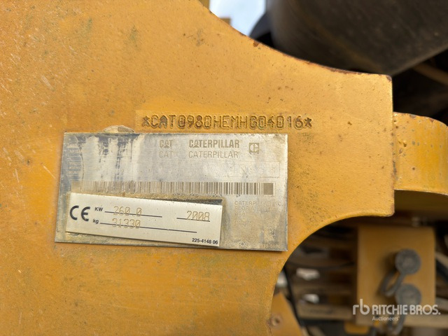 2008 Cat 980H Chargeuse Sur Pneus Wheel Loader - اللودر بعجل: صور 3 2008 Cat 980H Chargeuse Sur Pneus Wheel Loader - اللودر بعجل: صور 3