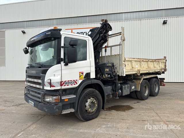 2008 Scania P380 2008 Hiab 166E-3 HIPRO 5700 kg ... Dump Truck with Crane - قلابات, شاحنة كرين: صور 2 2008 Scania P380 2008 Hiab 166E-3 HIPRO 5700 kg ... Dump Truck with Crane - قلابات, شاحنة كرين: صور 2