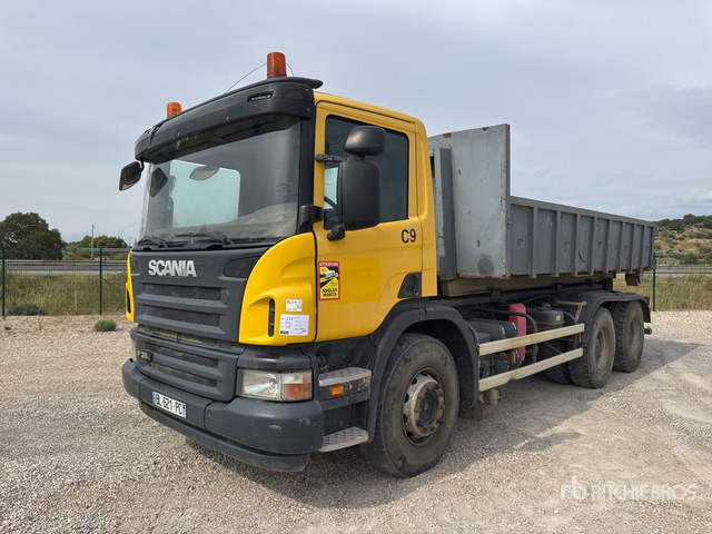 2008 Scania P380 6x4 Camion Amplirol 6x4 Roll-Off Truck - شاحنة ذات الخطاف: صور 1 2008 Scania P380 6x4 Camion Amplirol 6x4 Roll-Off Truck - شاحنة ذات الخطاف: صور 1