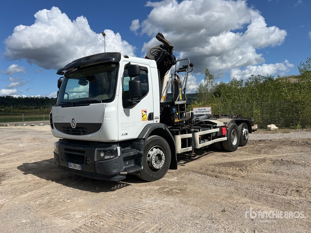 2013 Renault Premium Lander 430DXi 6x2 Camion Ampliroll Avec Grue ... Roll-Off Truck - شاحنة ذات الخطاف: صور 1 2013 Renault Premium Lander 430DXi 6x2 Camion Ampliroll Avec Grue ... Roll-Off Truck - شاحنة ذات الخطاف: صور 1