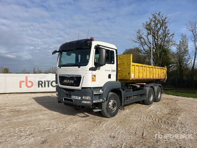 2014 MAN TGS33.480 6x4 Camion Polybenne Ampliroll Roll-Off Truck - شاحنة ذات الخطاف: صور 1 2014 MAN TGS33.480 6x4 Camion Polybenne Ampliroll Roll-Off Truck - شاحنة ذات الخطاف: صور 1