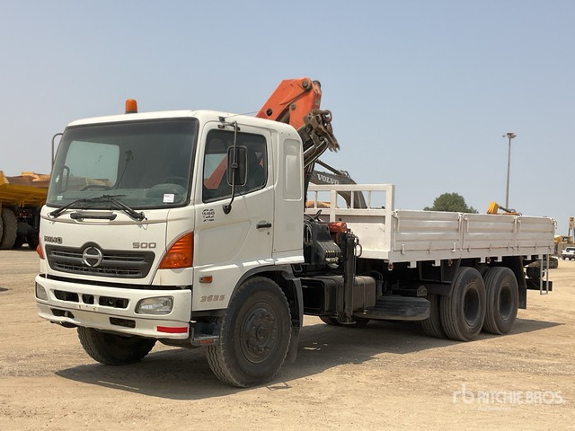 2007 Hino 500 Palfinger PK1000 4.5 ton Knuckl ... Flatbed Truck with Crane - شاحنات مسطحة, شاحنة كرين: صور 2 2007 Hino 500 Palfinger PK1000 4.5 ton Knuckl ... Flatbed Truck with Crane - شاحنات مسطحة, شاحنة كرين: صور 2
