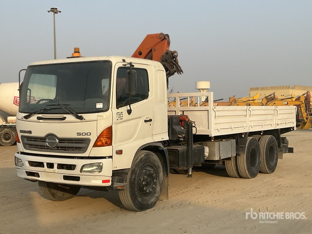 2008 Hino 145 2007 Palfinger K10000 Knuckle B ... Flatbed Truck with Crane - شاحنات مسطحة, شاحنة كرين: صور 1 2008 Hino 145 2007 Palfinger K10000 Knuckle B ... Flatbed Truck with Crane - شاحنات مسطحة, شاحنة كرين: صور 1