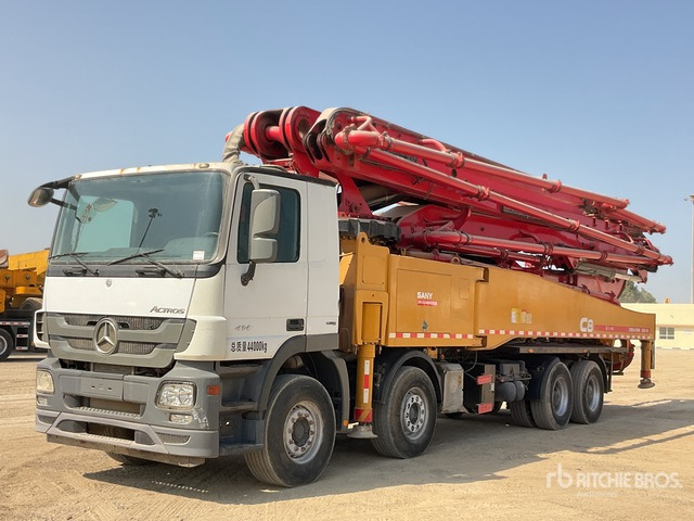 2019 Mercedes Benz Actros 4144 2019 Sany SYM5449THB 56 m on 8x ... Concrete Pump Truck - مضخة خرسانة: صور 2 2019 Mercedes Benz Actros 4144 2019 Sany SYM5449THB 56 m on 8x ... Concrete Pump Truck - مضخة خرسانة: صور 2