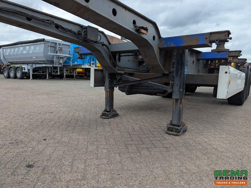 شاحنات الحاويات/ جسم علوي قابل للتغيير نصف مقطورة Krone SDC 27 3-Assen SAF - Lift as - Schijfremmen - Achterschuiver - 20 2x20FT/30/40FT: صور 11