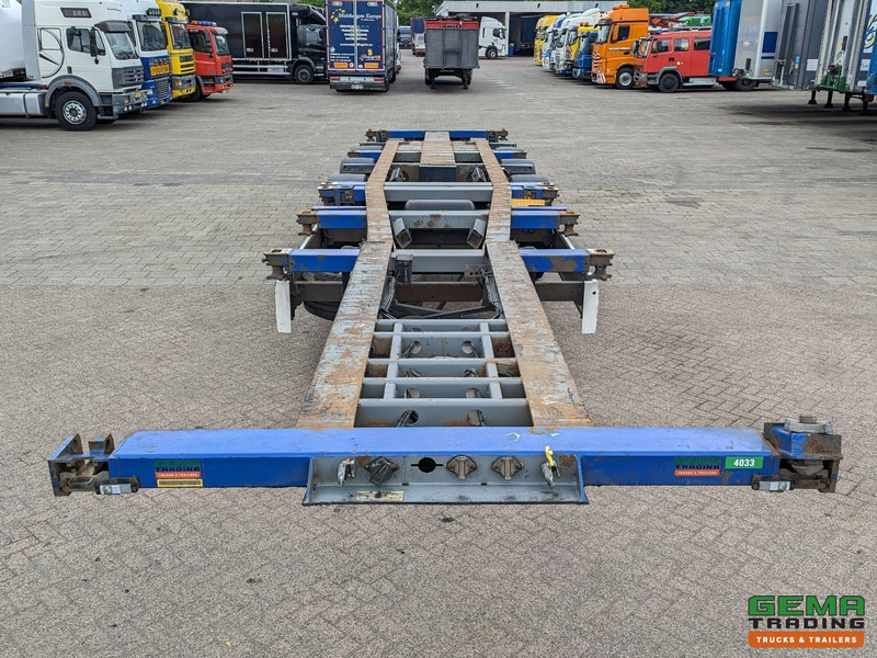 شاحنات الحاويات/ جسم علوي قابل للتغيير نصف مقطورة Krone SDC 27 3-Assen SAF - Lift as - Schijfremmen - Achterschuiver - 20 2x20FT/30/40FT: صور 7