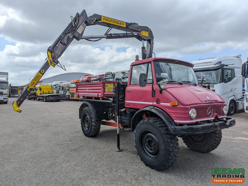 Unimog 416/U1100 4x4 - Hiab PK4600A - Open laadbak - Lier - Vangmuil/trekhaak - Mercedes Benz - شاحنة كرين: صور 2 Unimog 416/U1100 4x4 - Hiab PK4600A - Open laadbak - Lier - Vangmuil/trekhaak - Mercedes Benz - شاحنة كرين: صور 2