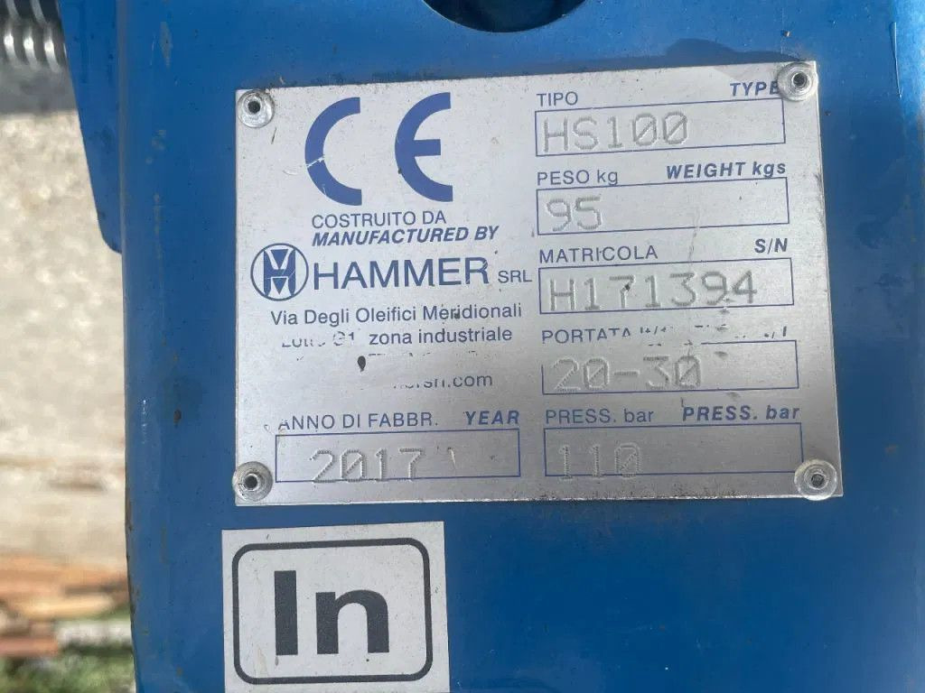 Overige Hammer HS100 Hydraulic Breaker Skid stee HAMMER Overige HS100 Hydraulic Breaker Skid stee - مطرقة هيدروليكية - آلات البناء: صور 5 Overige Hammer HS100 Hydraulic Breaker Skid stee HAMMER Overige HS100 Hydraulic Breaker Skid stee - مطرقة هيدروليكية - آلات البناء: صور 5