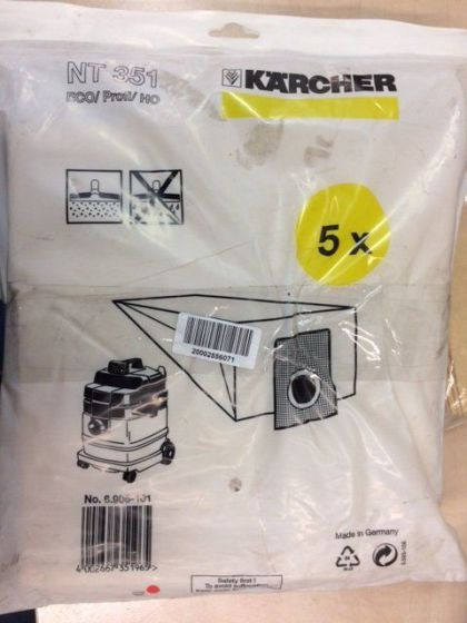 2XFilter bag Set 5X Kärcher Type 6.906-101.0 - قطع الغيار - ماكينة تنظيف: صور 1 2XFilter bag Set 5X Kärcher Type 6.906-101.0 - قطع الغيار - ماكينة تنظيف: صور 1