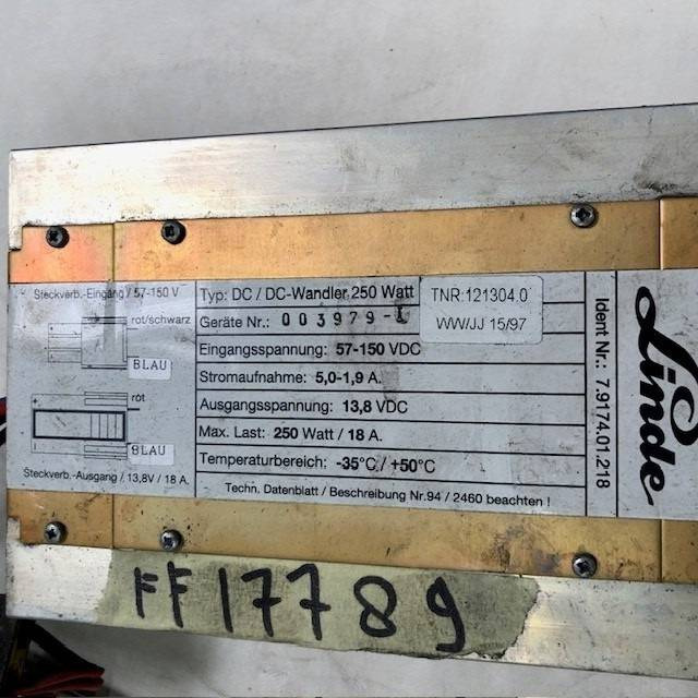 DC/DC Converter 80V-12V - النظام الكهربائي - معدات المناولة: صور 3 DC/DC Converter 80V-12V - النظام الكهربائي - معدات المناولة: صور 3