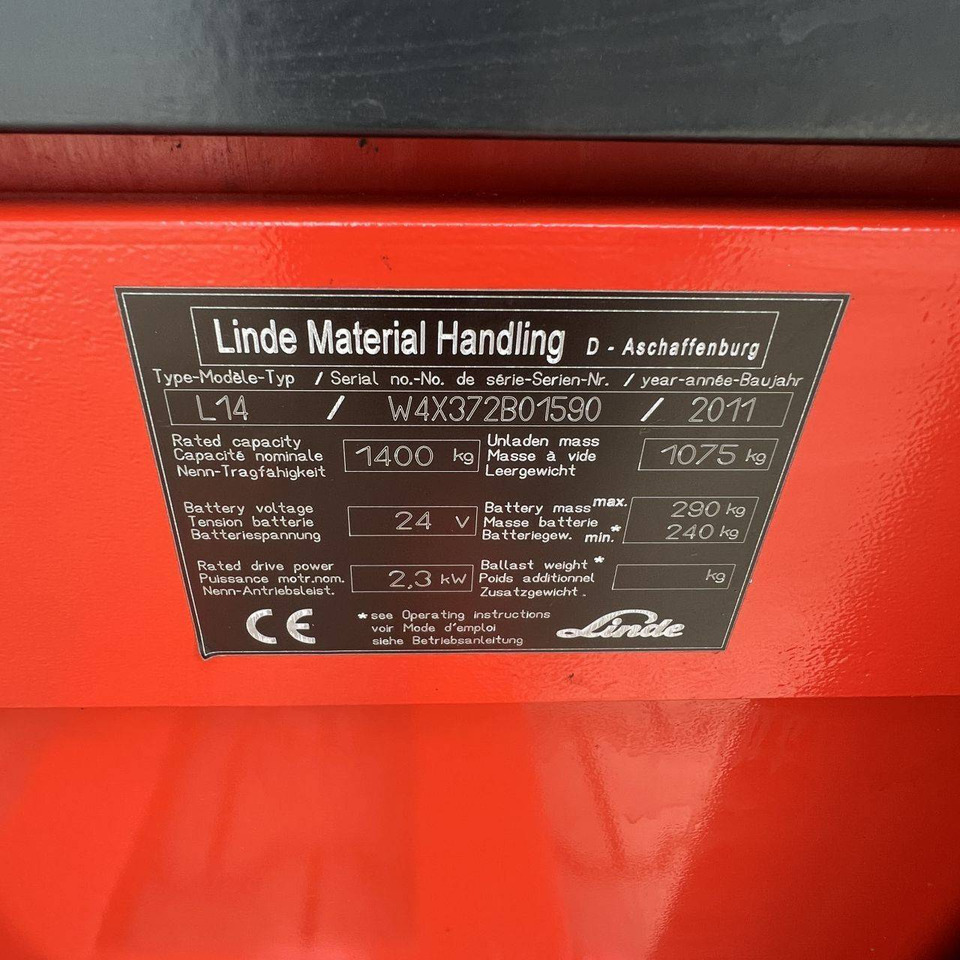 معدات تكديس Linde L14 (372): صور 15