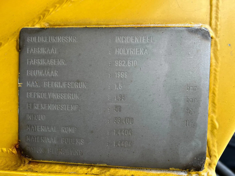 نصف مقطورة صهريج Burg 36m3 Mestoplegger Geijkte weging Bemonstering 2x stuuras: صور 8