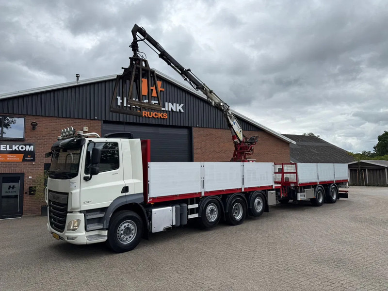 DAF CF 480 8X2 KENNIS K16R3 Kraan Combi 234.610KM + PACTON - شاحنات مسطحة, شاحنة كرين: صور 1 DAF CF 480 8X2 KENNIS K16R3 Kraan Combi 234.610KM + PACTON - شاحنات مسطحة, شاحنة كرين: صور 1