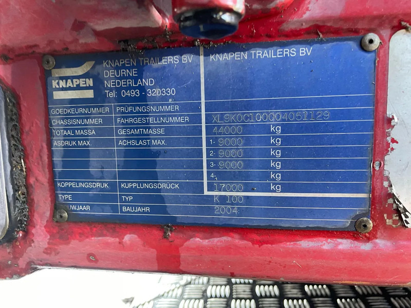 أرضية المشي نصف مقطورة Knapen Trailers K100 92M3 Cargo Floor SAF Schijfremmen, 2X Liftas: صور 11 أرضية المشي نصف مقطورة Knapen Trailers K100 92M3 Cargo Floor SAF Schijfremmen, 2X Liftas: صور 11