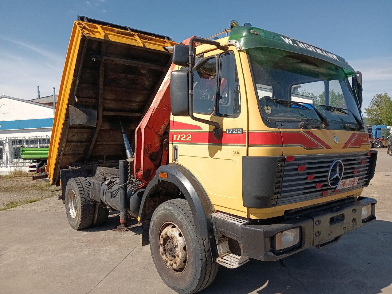 Mercedes-Benz SK 1722 AK 4x4 Blatt Schalter PalfingerPK10500A4 - قلابات, شاحنة كرين: صور 1 Mercedes-Benz SK 1722 AK 4x4 Blatt Schalter PalfingerPK10500A4 - قلابات, شاحنة كرين: صور 1