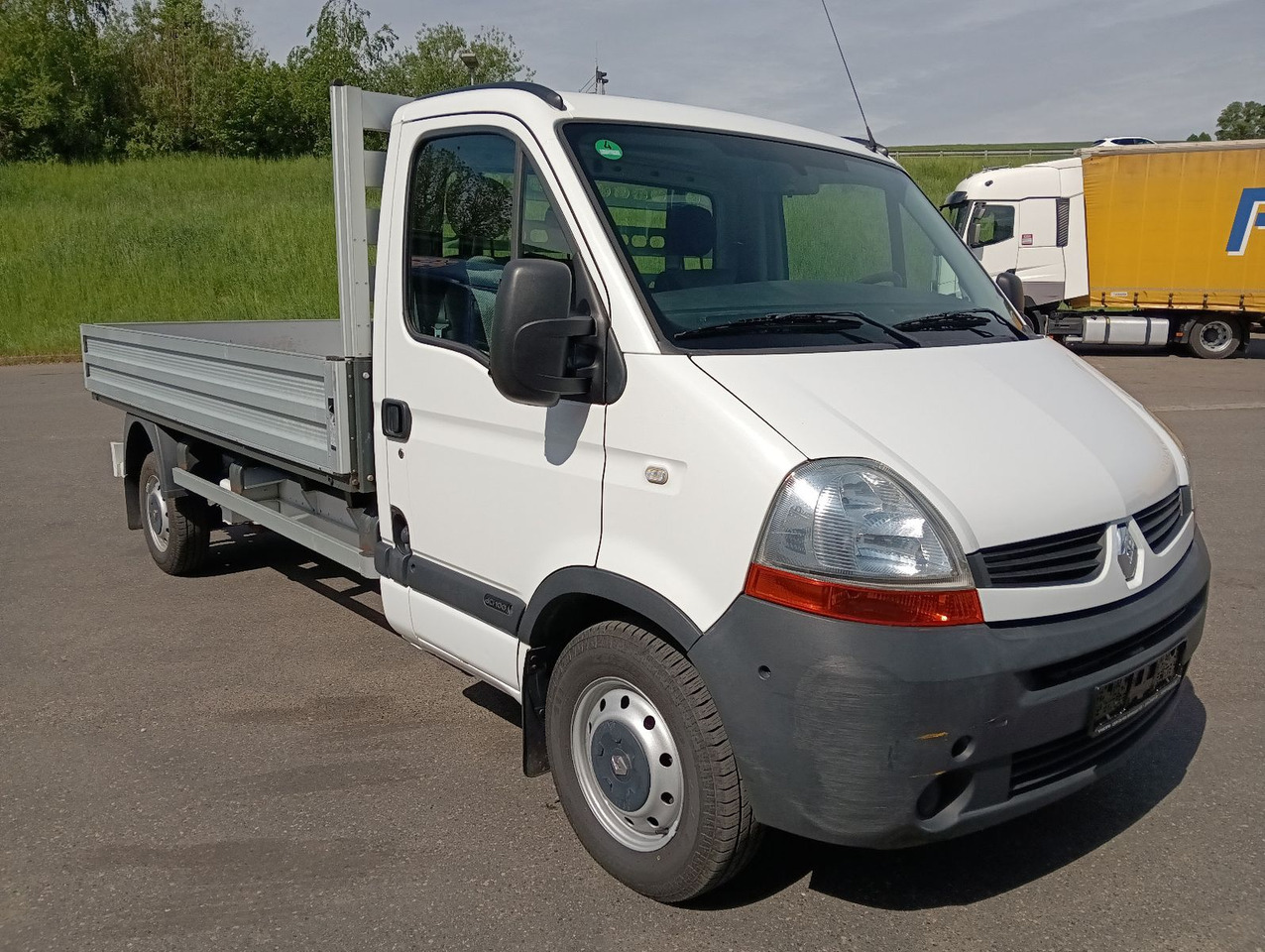Renault MASTER 3,5t AHK, TÜV/Reifen/Bremse NEU orig.64t - الشاحنات الصغيرة المسطحة, الشاحنات الصغيرة كابينة مزدوجة: صور 1 Renault MASTER 3,5t AHK, TÜV/Reifen/Bremse NEU orig.64t - الشاحنات الصغيرة المسطحة, الشاحنات الصغيرة كابينة مزدوجة: صور 1