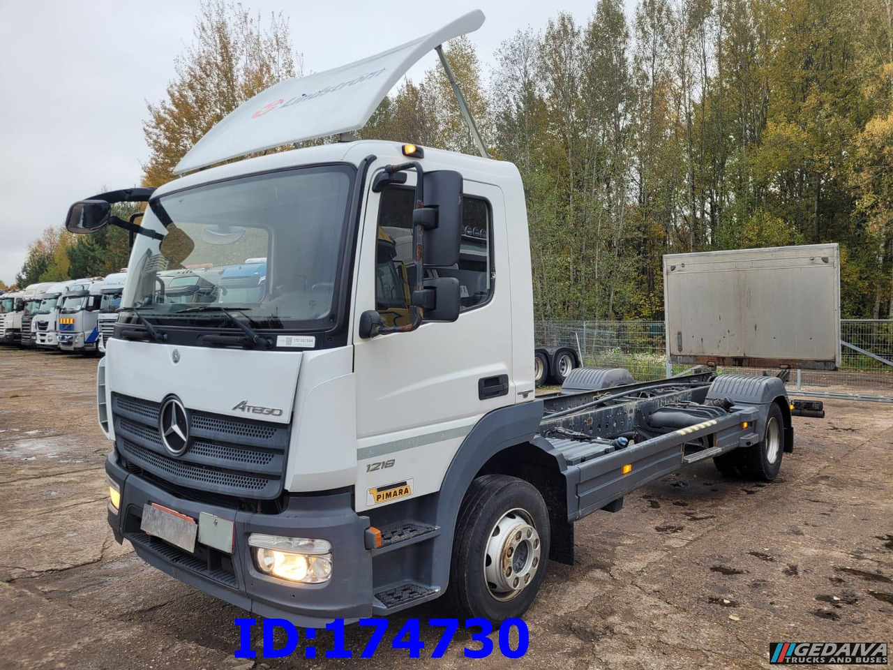 الشاسيه شاحنة MERCEDES-BENZ Atego 1218 - Euro6 - Manual - Full Steel: صور 1