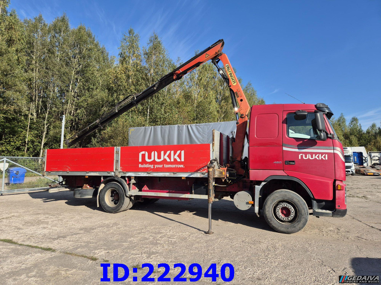 VOLVO FH12 420HP + Crane Palfinger PK9501 - شاحنات مسطحة: صور 4 VOLVO FH12 420HP + Crane Palfinger PK9501 - شاحنات مسطحة: صور 4