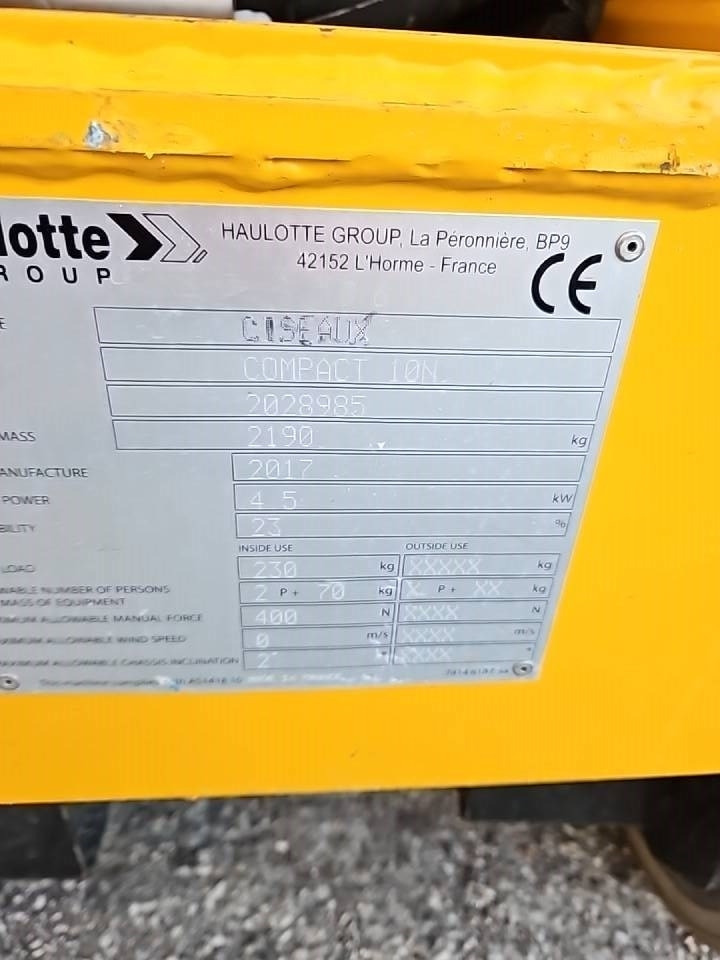 Haulotte Compact 10 N - رافعات مقصية: صور 5 Haulotte Compact 10 N - رافعات مقصية: صور 5