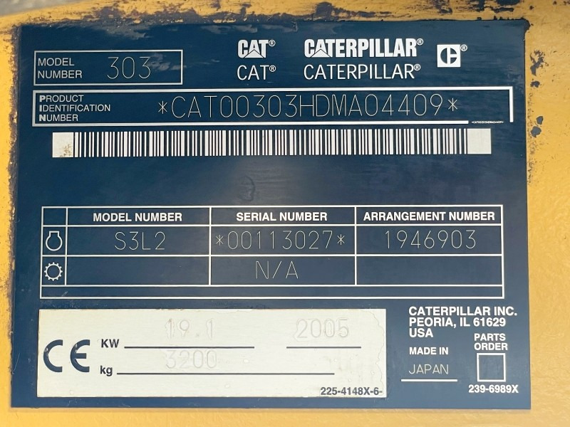 Caterpillar 303CR (3847) - حفارة مصغرة: صور 3 Caterpillar 303CR (3847) - حفارة مصغرة: صور 3