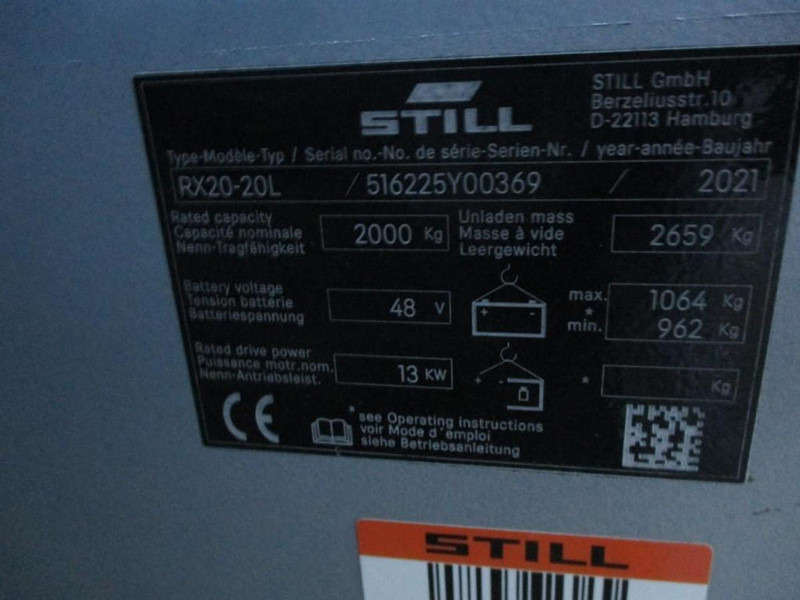 رافعة شوكية كهربائية Still RX20-20L: صور 13