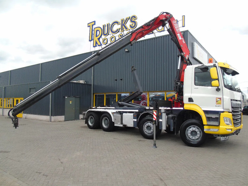 DAF CF 480 + 8X4 + FASSI 16T/M + 20T HOOK + REMOTE + PERFECT - شاحنة ذات الخطاف, شاحنة كرين: صور 2 DAF CF 480 + 8X4 + FASSI 16T/M + 20T HOOK + REMOTE + PERFECT - شاحنة ذات الخطاف, شاحنة كرين: صور 2
