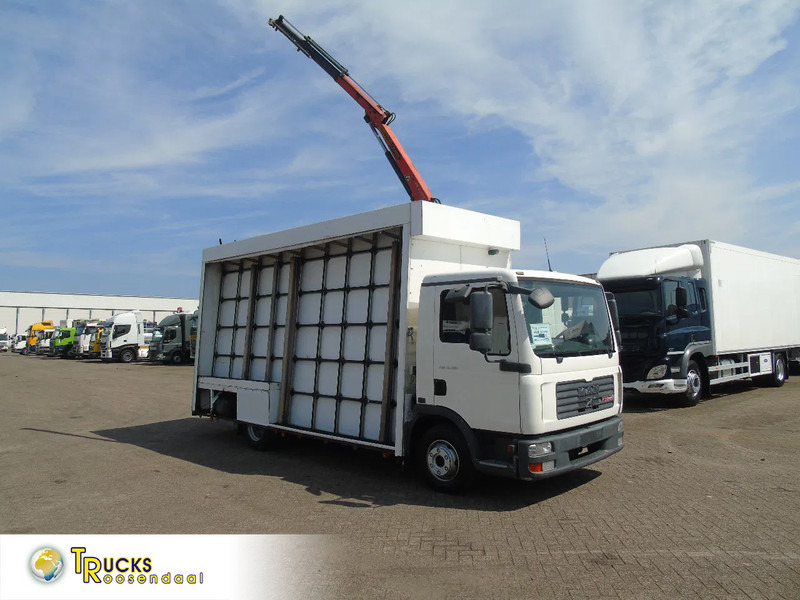 MAN TGL 8.180 + PALFINGER + GLASS TRUCK + MANUAL - شاحنة, شاحنة كرين: صور 1 MAN TGL 8.180 + PALFINGER + GLASS TRUCK + MANUAL - شاحنة, شاحنة كرين: صور 1