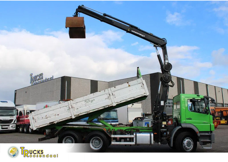 Mercedes-Benz Axor 2633 + TIPPER + HIAB 144 + REMOTE + MANUAL + 6x4 - قلابات, شاحنة كرين: صور 1 Mercedes-Benz Axor 2633 + TIPPER + HIAB 144 + REMOTE + MANUAL + 6x4 - قلابات, شاحنة كرين: صور 1