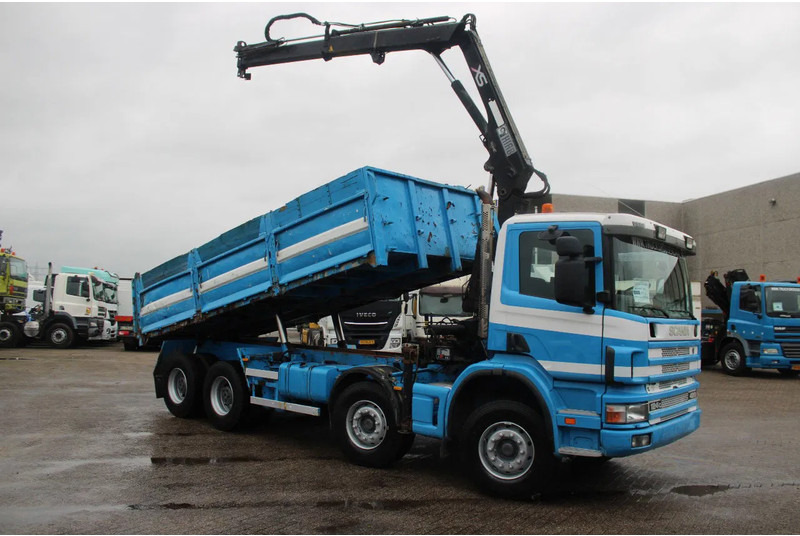 Scania G 420 + MANUAL + TIPPER + HIAB 144B-1 CL +EURO 3 - شاحنة كرين: صور 3 Scania G 420 + MANUAL + TIPPER + HIAB 144B-1 CL +EURO 3 - شاحنة كرين: صور 3