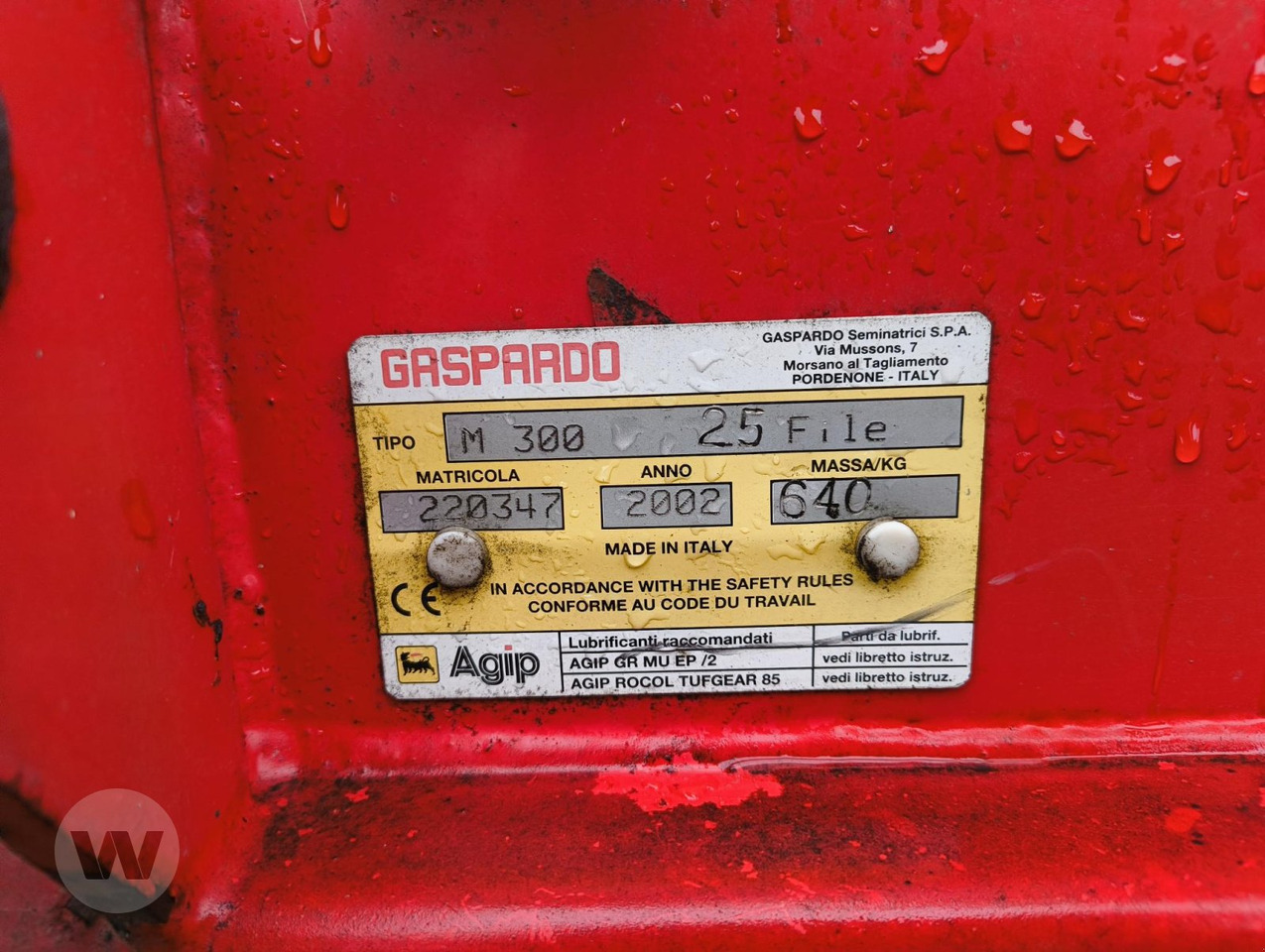 Gaspardo M 300 - معدات بذار: صور 5 Gaspardo M 300 - معدات بذار: صور 5