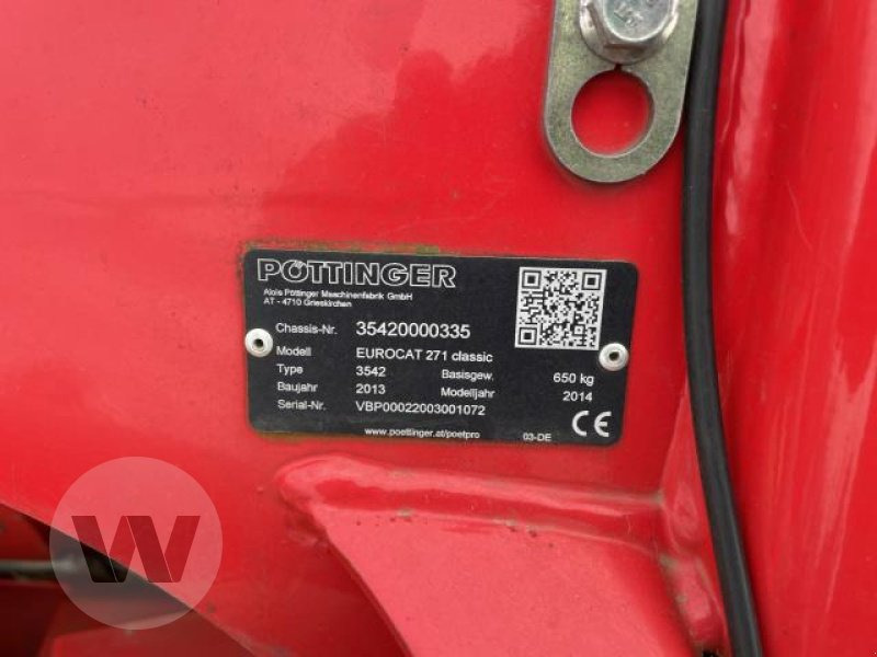 Pöttinger Eurocat 271 Classic - جزازة: صور 5 Pöttinger Eurocat 271 Classic - جزازة: صور 5