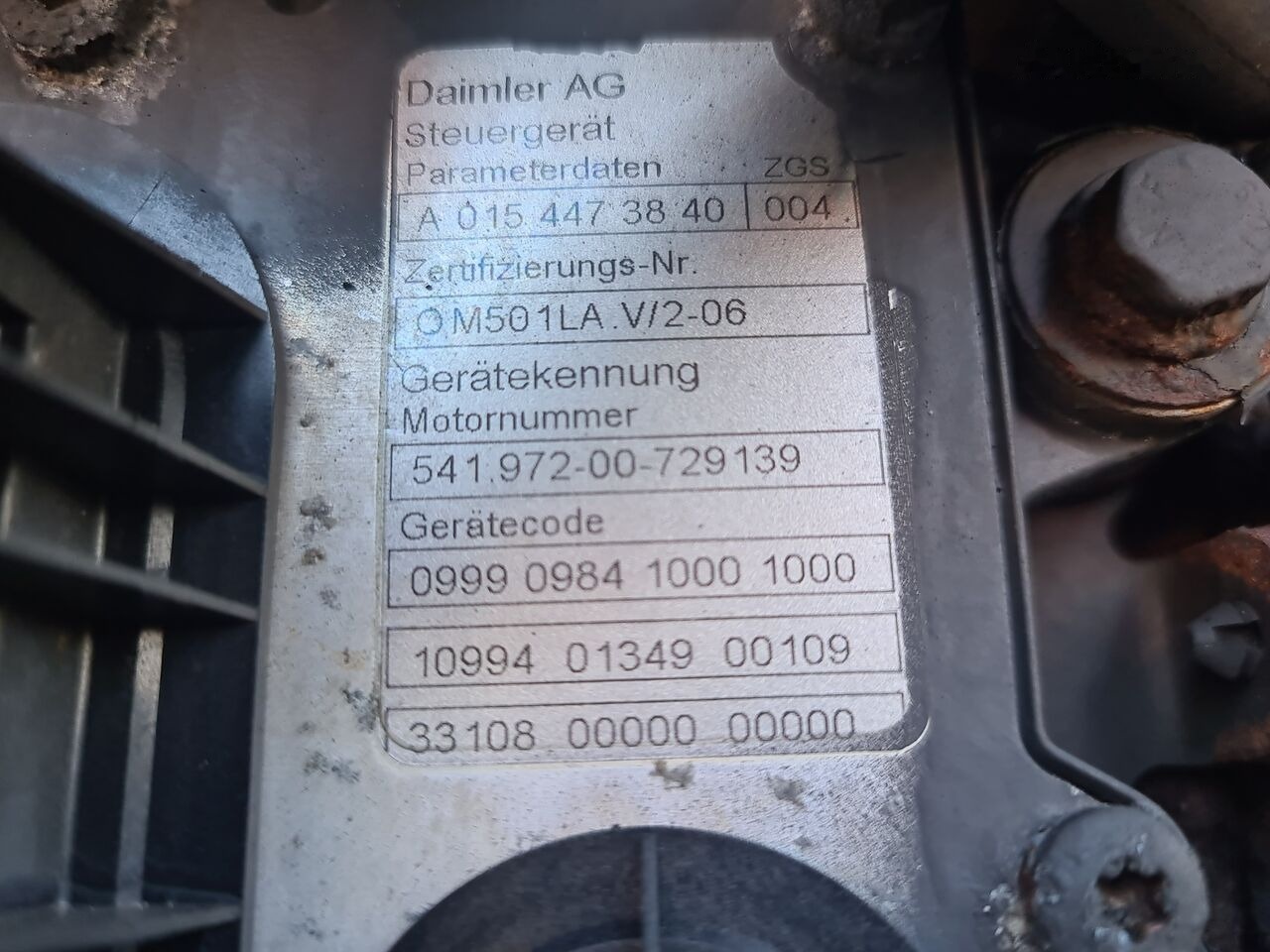 Mercedes-Benz ACTROS MP2 MP3 EURO5 Mercedes-Benz OM501LA V6 A0154473840 EURO5 - المحرك - شاحنة: صور 4 Mercedes-Benz ACTROS MP2 MP3 EURO5 Mercedes-Benz OM501LA V6 A0154473840 EURO5 - المحرك - شاحنة: صور 4
