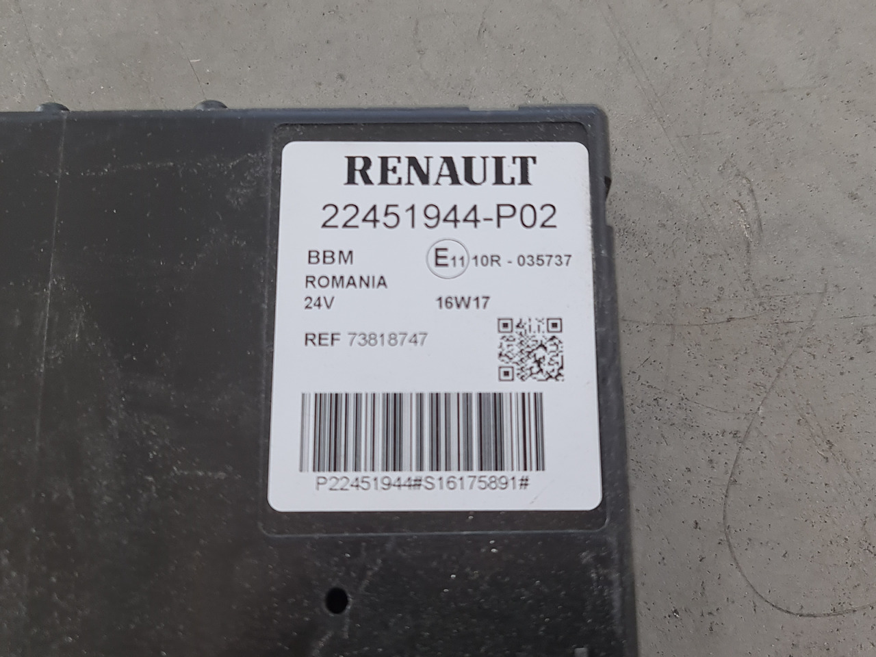 RENAULT RANGE T / BBM CONTROL UNIT / 22451944 P02 - كتلة التحكم: صور 4 RENAULT RANGE T / BBM CONTROL UNIT / 22451944 P02 - كتلة التحكم: صور 4