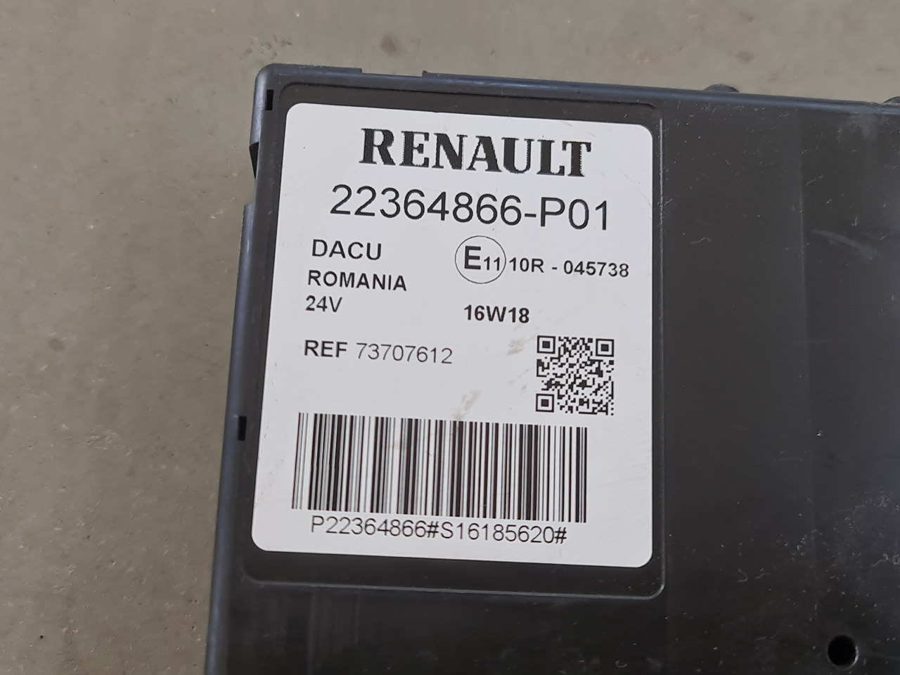 RENAULT RANGE T / DACU CONTROL UNIT / 22364866-P01 - كتلة التحكم: صور 4 RENAULT RANGE T / DACU CONTROL UNIT / 22364866-P01 - كتلة التحكم: صور 4