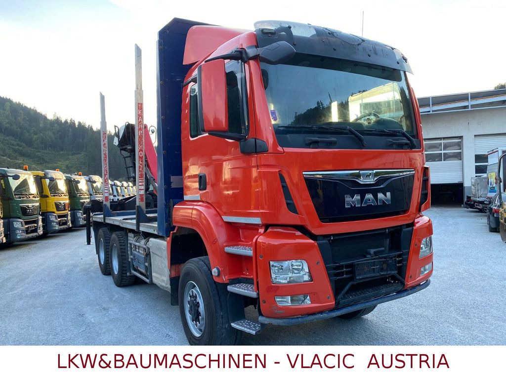 MAN TGS Holztransporter mit Kran Palfinger MAN TGS 33.480 6x6Holztransporter mit Kran Palfinger - شاحنة قطع الأشجار, شاحنة كرين: صور 2 MAN TGS Holztransporter mit Kran Palfinger MAN TGS 33.480 6x6Holztransporter mit Kran Palfinger - شاحنة قطع الأشجار, شاحنة كرين: صور 2