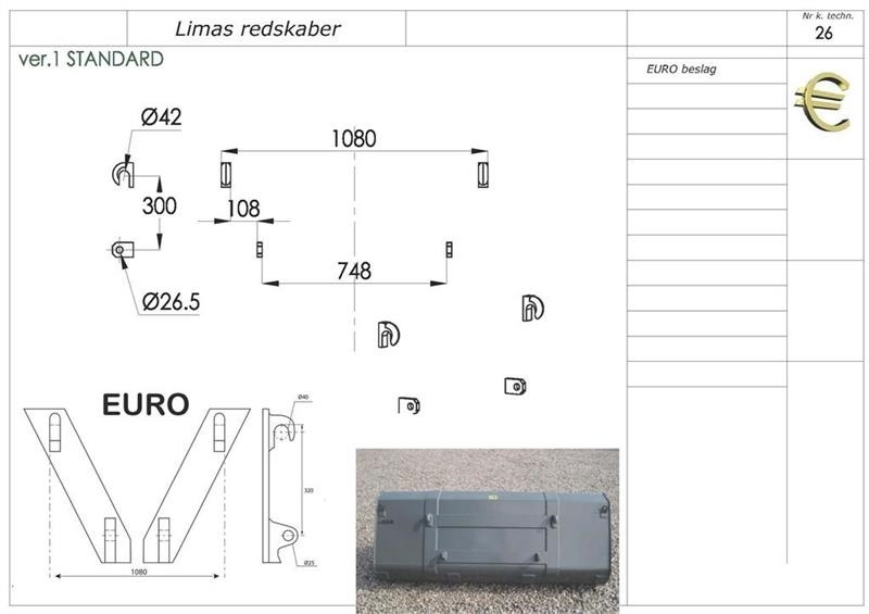 Limas Ny 1,5m Alm. skovl med Euro - بكت شيول - الآلات والماكينات الزراعية: صور 2 Limas Ny 1,5m Alm. skovl med Euro - بكت شيول - الآلات والماكينات الزراعية: صور 2