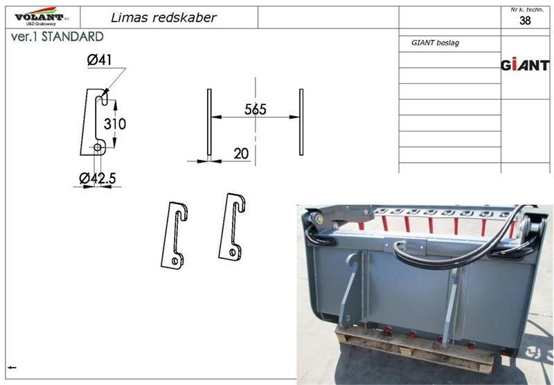 Limas Pallegfler 2500kg Med Giant beslag - شوكات - لودر مفصلي صغير: صور 2 Limas Pallegfler 2500kg Med Giant beslag - شوكات - لودر مفصلي صغير: صور 2