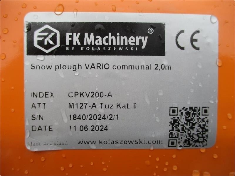 كاسحة ثلوج - الآلات والماكينات الزراعية Limas Vario SHL 200 med lys: صور 11