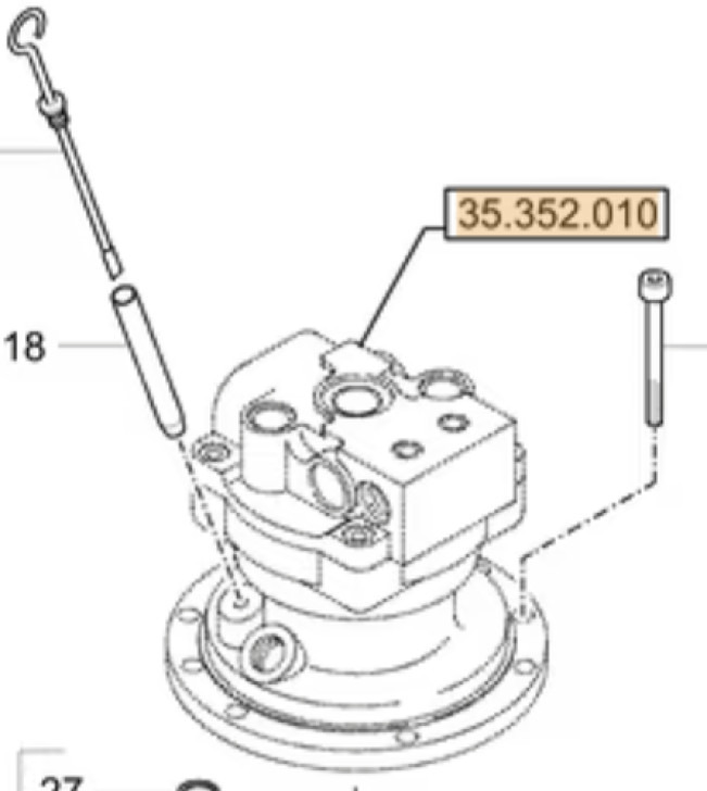 Case 31M9-10152SG8 - محرك سوينغ - آلات البناء: صور 1 Case 31M9-10152SG8 - محرك سوينغ - آلات البناء: صور 1