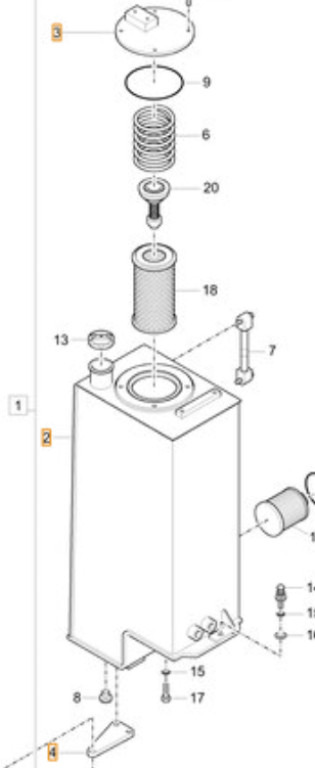 Case 35MK-01511CG - خزان هيدروليكي - آلات البناء: صور 1 Case 35MK-01511CG - خزان هيدروليكي - آلات البناء: صور 1