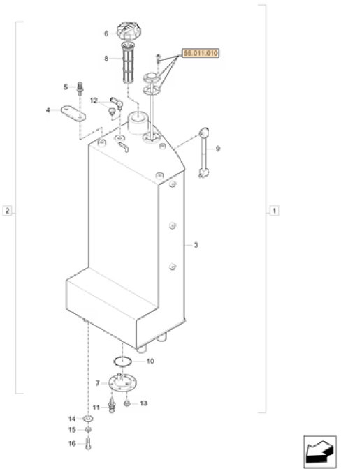 Case 3LML03100 - 3KML03100 - خزان وقود - آلات البناء: صور 1 Case 3LML03100 - 3KML03100 - خزان وقود - آلات البناء: صور 1