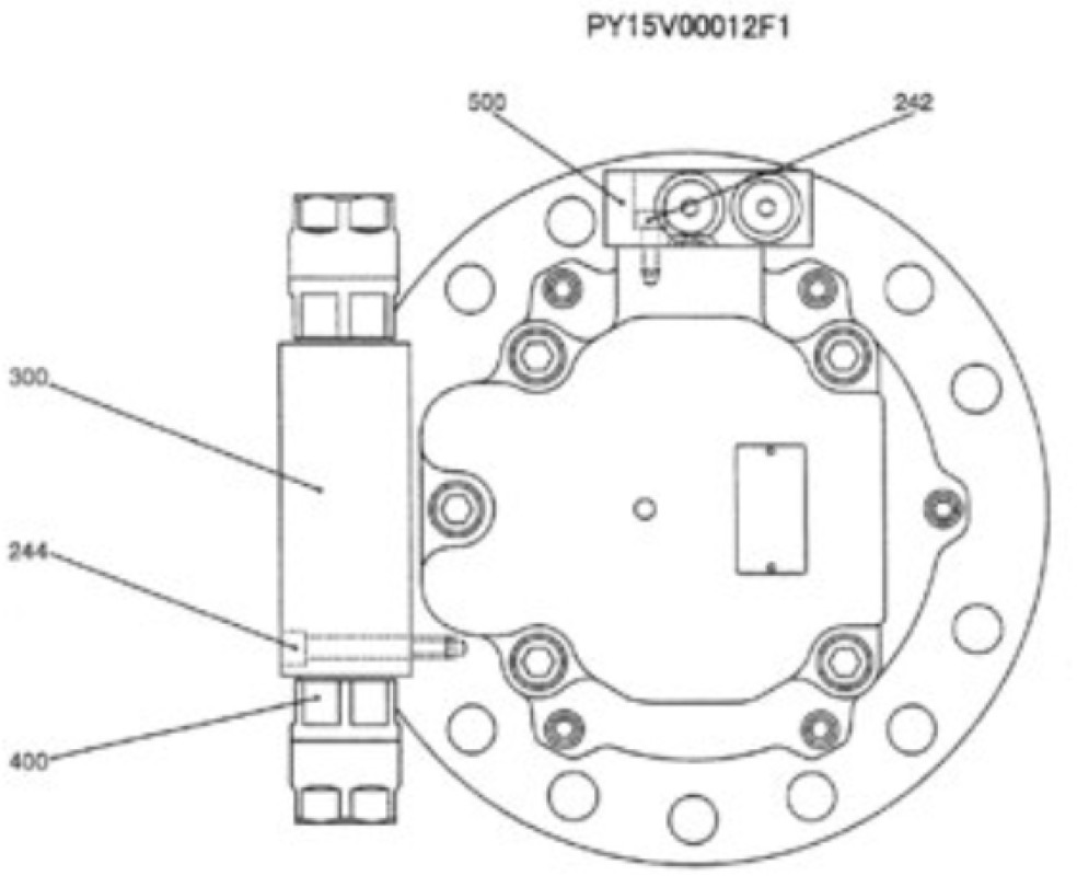 Case PY15V00012F2 - محرك سوينغ - آلات البناء: صور 2 Case PY15V00012F2 - محرك سوينغ - آلات البناء: صور 2